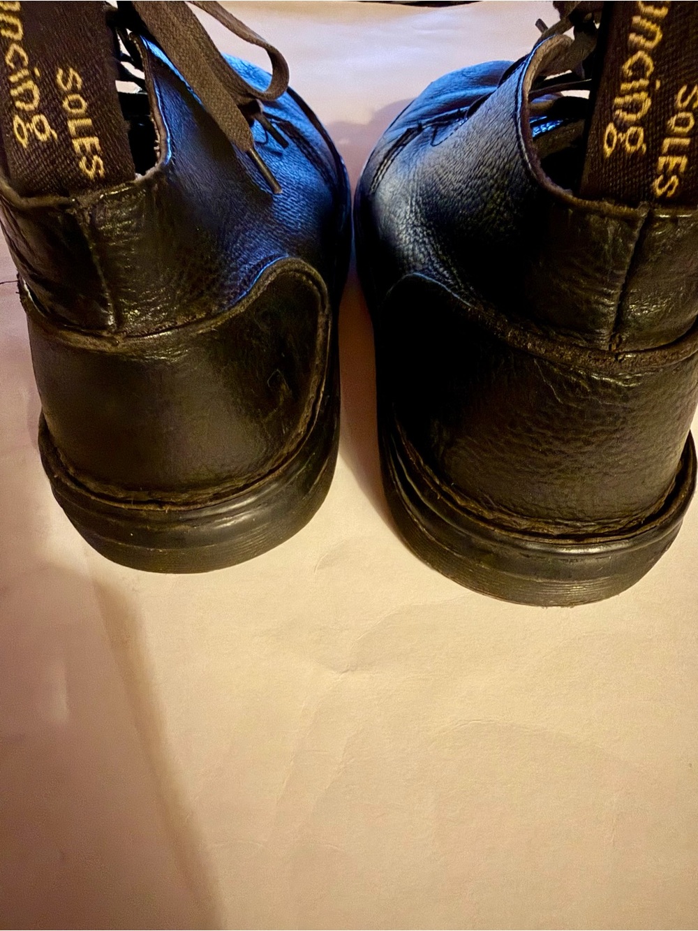Dr. Martens Men's Black Leather Lace-Up Chukka Boots, Size 9 - Picture 6 of 16